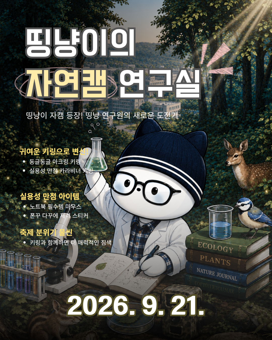 띵냥이의 자연캠 연구실